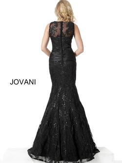 Style 62831 Jovani Black Size 16 Plus Size Straight Dress on Queenly