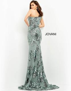 Style 04331 Jovani Green Size 4 Straight Dress on Queenly