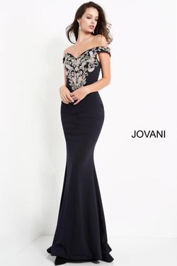 Style 02576 Jovani Blue Size 16 Navy Straight Dress on Queenly