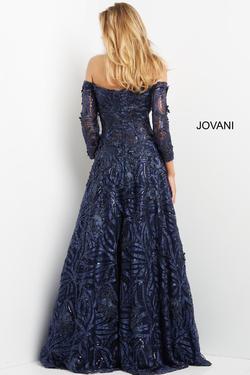 Style 06792 Jovani Blue Size 16 Navy A-line Dress on Queenly