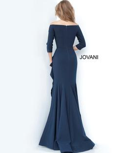 Style 00446 Jovani Blue Size 24 Straight Dress on Queenly