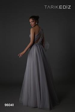 Style 96041 Tarik Ediz Purple Size 6 Pageant A-line Dress on Queenly