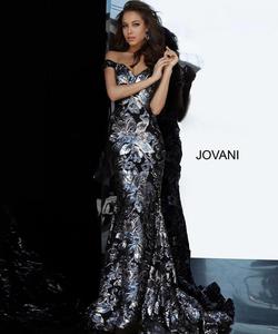 Style 63516 Jovani Black Size 16 Prom Mermaid Dress on Queenly
