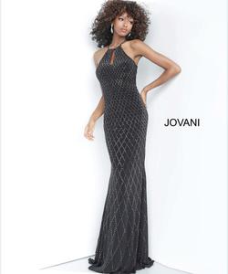Style 4033 Jovani Black Size 4 Prom Straight Dress on Queenly