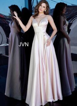 Style JVN3781 Jovani Pink Size 4 Spaghetti Strap A-line Dress on Queenly