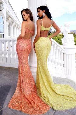 Style PS22442C Portia and Scarlett Orange Size 4 Mermaid Dress on Queenly