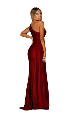 Style PS6310 Portia and Scarlett Red Size 2 Pageant Keyhole Side slit Dress on Queenly