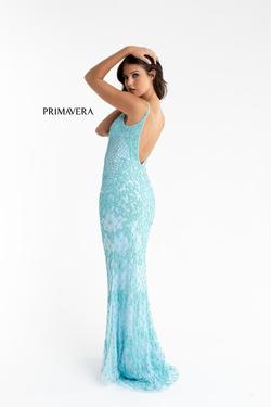 Style 3433 Primavera Blue Size 16 Prom Plus Size Straight Dress on Queenly