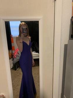 Sherri Hill Purple Size 0 Jersey Military Sorority Formal Mermaid Dress on Queenly
