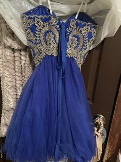 camille la vie Blue Size 00 Tulle Ball gown on Queenly