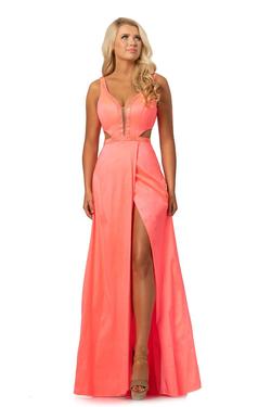 Style 2012 Johnathan Kayne Orange Size 6 Side slit Dress on Queenly