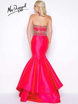 Style 66054A Mac Duggal Hot Pink Size 12 Plus Size Strapless Mermaid Dress on Queenly
