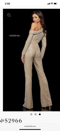 Sherri Hill Nude Size 4 Jumpsuit Dress on Queenly