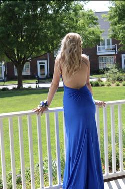 Sherri Hill Royal Blue Size 0 Floor Length Straight Dress on Queenly