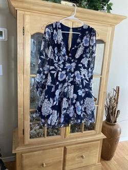 118 Blue Size 0 Midi Cocktail Dress on Queenly