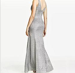 Silver Size 2 Straight Dress on Queenly