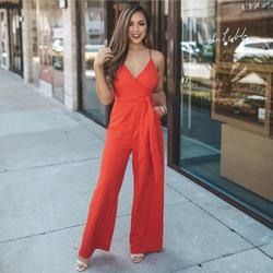 Charlotte Russe Orange Size 4 Spaghetti Strap Jumpsuit Dress on Queenly