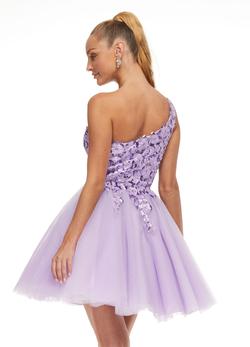 Style 4453 Ashley Lauren Purple Size 20 Lavender Plus Size Cocktail Dress on Queenly