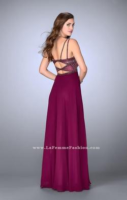 Style 24121 La Femme Red Size 12 Plus Size Straight Dress on Queenly