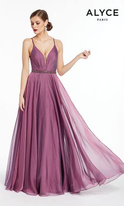 Style 1383 Alyce Paris Purple Size 8 A-line Dress on Queenly