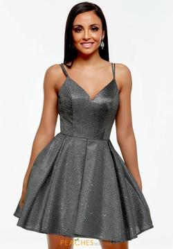 Style 1660 Alyce Paris Silver Size 0 Cocktail Dress on Queenly