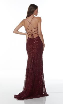 Style 61125 Alyce Paris Red Size 6 Side slit Dress on Queenly