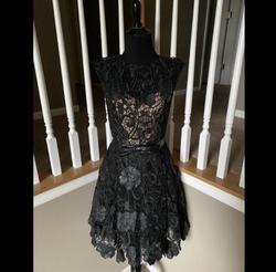 Jovani Black Size 2 Midi Cocktail 50 Off Homecoming A-line Dress on Queenly