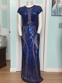 Mac Duggal Blue Size 18 Straight Dress on Queenly