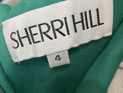 Sherri Hill Green Size 4 Pageant Mini Halter Mermaid Dress on Queenly