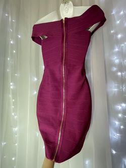 Wow Couture Purple Size 2 Bodycon Cocktail Dress on Queenly