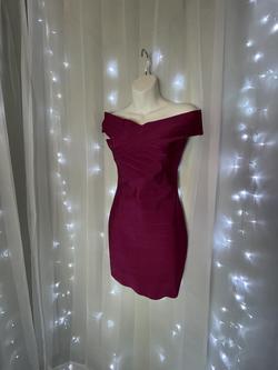 Wow Couture Purple Size 2 Interview Mini Cocktail Dress on Queenly