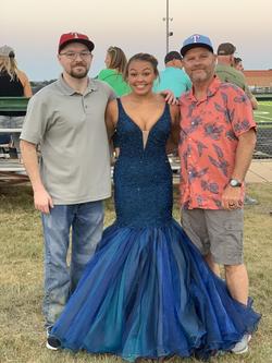 Sherri Hill Blue Size 4 Homecoming Mermaid Dress on Queenly