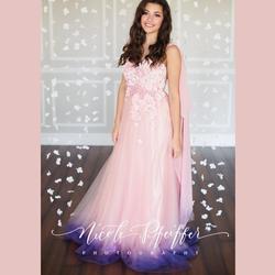 HANDMADE Pink Size 2 Prom Tulle Floral Ball gown on Queenly