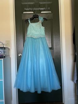 Unique Fashion Light Blue Size 0 A-line Dress on Queenly