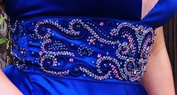 Sherri Hill Purple Size 8 Black Tie Floor Length A-line Dress on Queenly