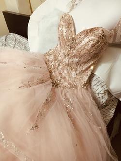 Morillee Ball Gowns Pink Size 10 Floor Length Sweet Sixteen Ball gown on Queenly