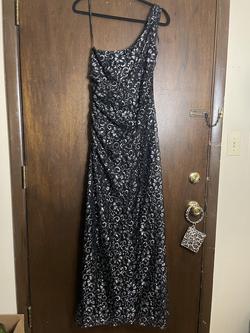 Calvin Klein Black Size 14 Floor Length Plus Size Prom Straight Dress on Queenly