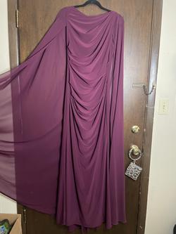 Betsy and Adam Purple Size 10 Cape 50 Off Straight Dress on Queenly