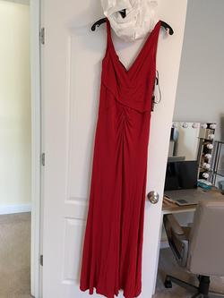 Vera Wang Red Size 8 Floor Length Straight Dress on Queenly