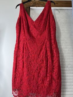 Alyce Paris Red Size 18 Midi Homecoming Plus Size Cocktail Dress on Queenly