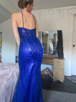say yes to the dress prom Blue Size 2 Floor Length A-line Dress on Queenly