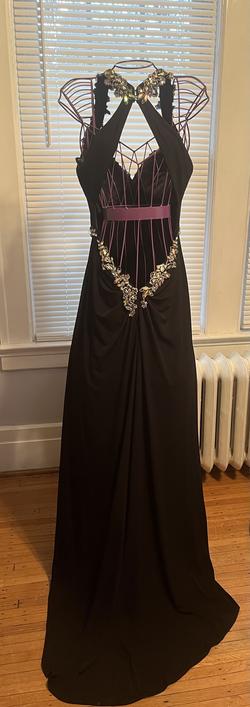 Tony Bowls Black Size 8 Sequin Holiday Prom Side slit Dress on Queenly