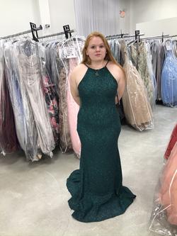 Jovani Green Size 12 Prom Mermaid Dress on Queenly