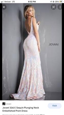 Jovani Pink Size 4 Prom Straight Dress on Queenly