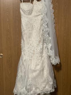 Jasmine Couture Bridal White Size 20 70 Off Floor Length Mermaid Dress on Queenly