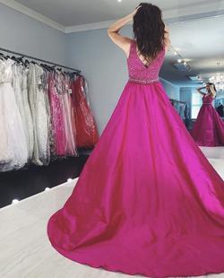 Jovani Pink Size 8 Tall Height Floor Length Ball gown on Queenly