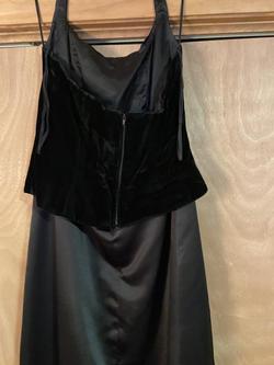 After Six Black Size 10 Floor Length Halter Straight Dress on Queenly