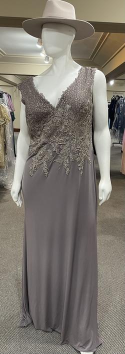Dave and Johnny Nude Size 20 Floor Length Dave & Johnny Straight Dress on Queenly