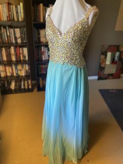 Mac Duggal Light Blue Size 6 50 Off Straight Dress on Queenly