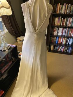Winnie Couture White Size 14 70 Off Floor Length V Neck A-line Dress on Queenly